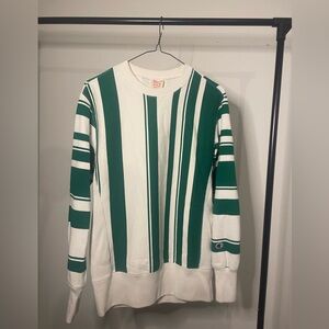 Vintage 70s Champion Striped Sweater Reverse Weave